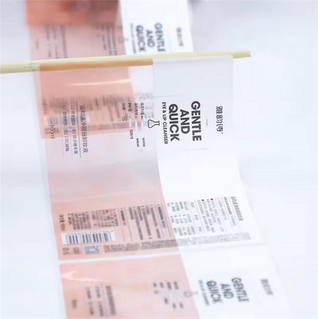 прозора наклейка