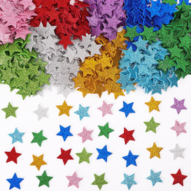 Glitter Star Foam Plakkers